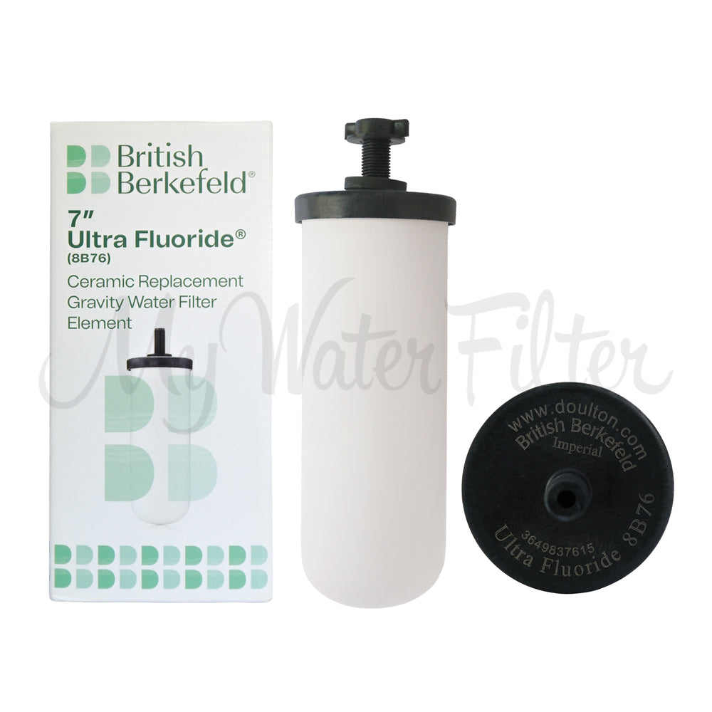 British Berkefeld 7" Ultra Fluoride Ceramic Water Filter Candle
