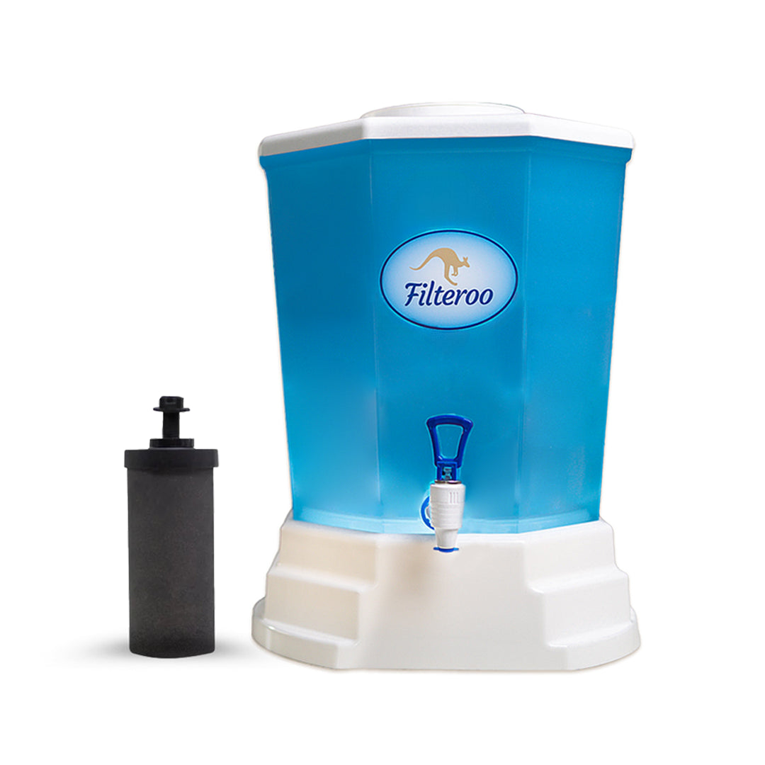 Filteroo® Blue 20L Benchtop Gravity Water Filter