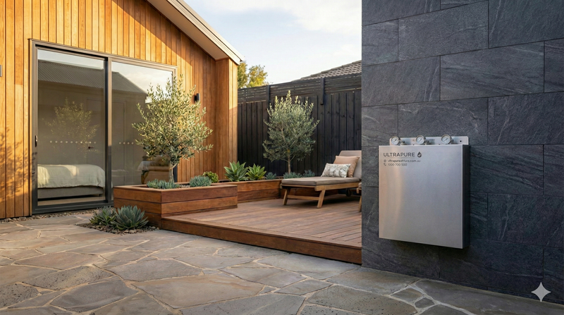 ULTRAPURE installed on a brick wall