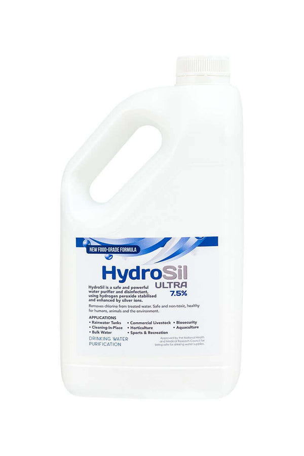 HydroSil Ultra Silver Stabilised Hydrogen Peroxide Water Purification 7.5%