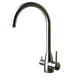 Gooseneck - 3 Way Kitchen Mixer Tap - Stainless Steel