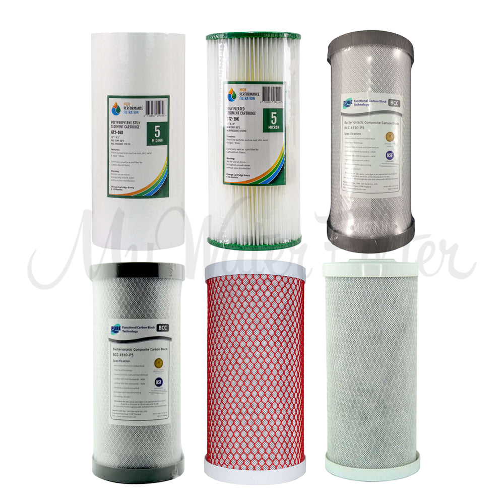 MWF 10" x 4.5" Twin Water Filter Cartridge Pack