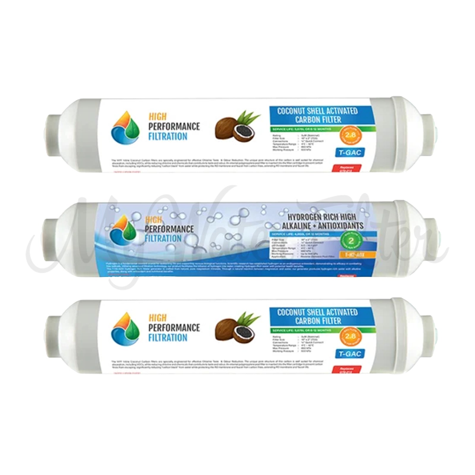 Replacement Cartridge Pack for 6 Stage Portable Reverse Osmosis Water Filter System with Alkalising Filter with watermark
