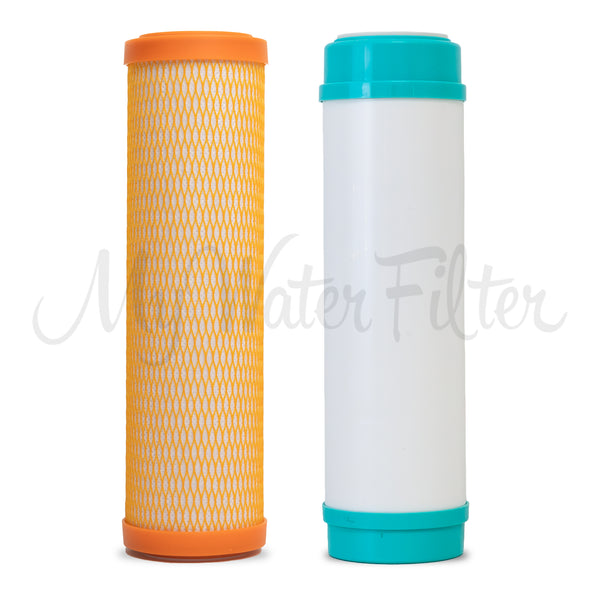 Replacement Cartridge Pack for Rain Water ULTRAPURE 10" Twin Benchtop/Under Sink Water Filter System with High Alkaline