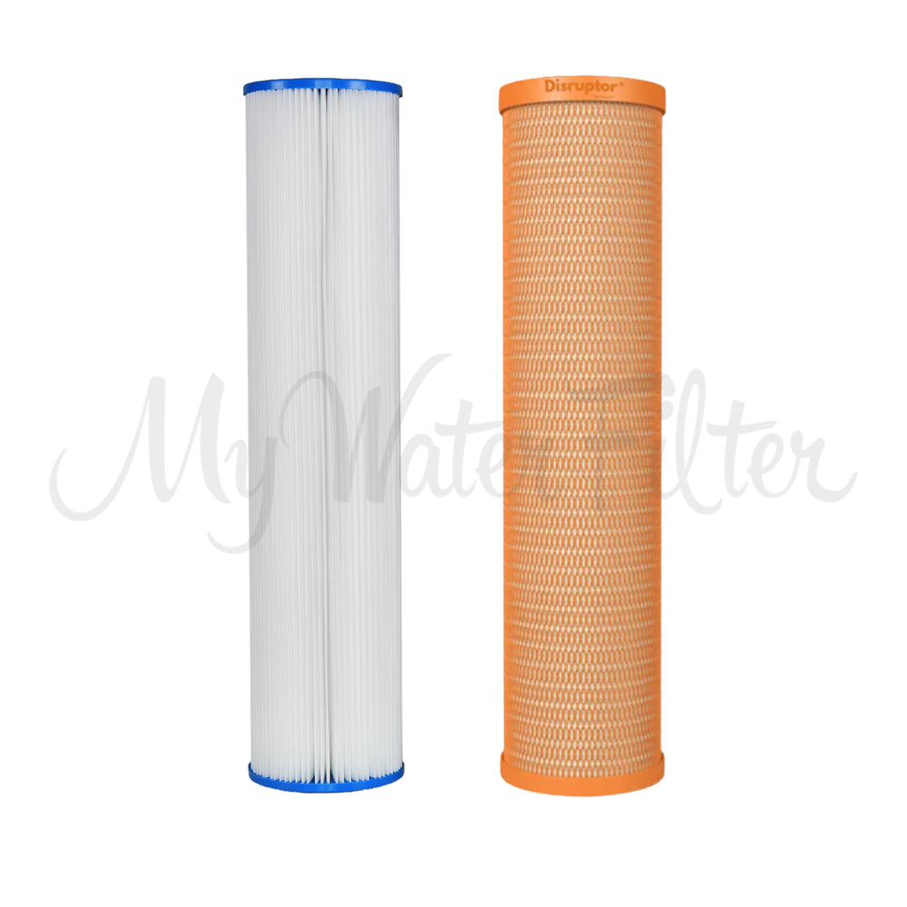 Replacement Cartridge Pack for MWF 20" x 4.5" Twin Big Blue Whole House Rain Water Tank Water Filter System with Disruptor with watermark