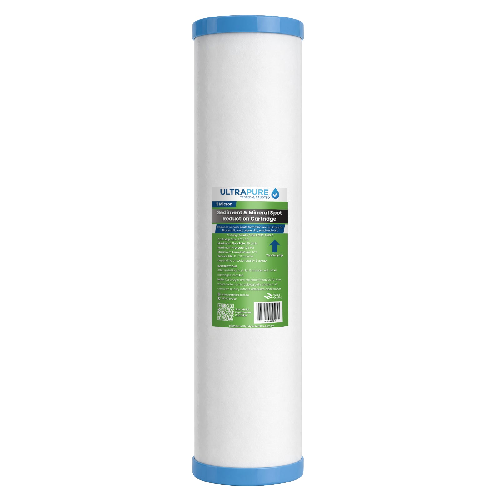 20 x 4.5" ULTRAPURE Sediment & Mineral Spot Reduction Cartridge