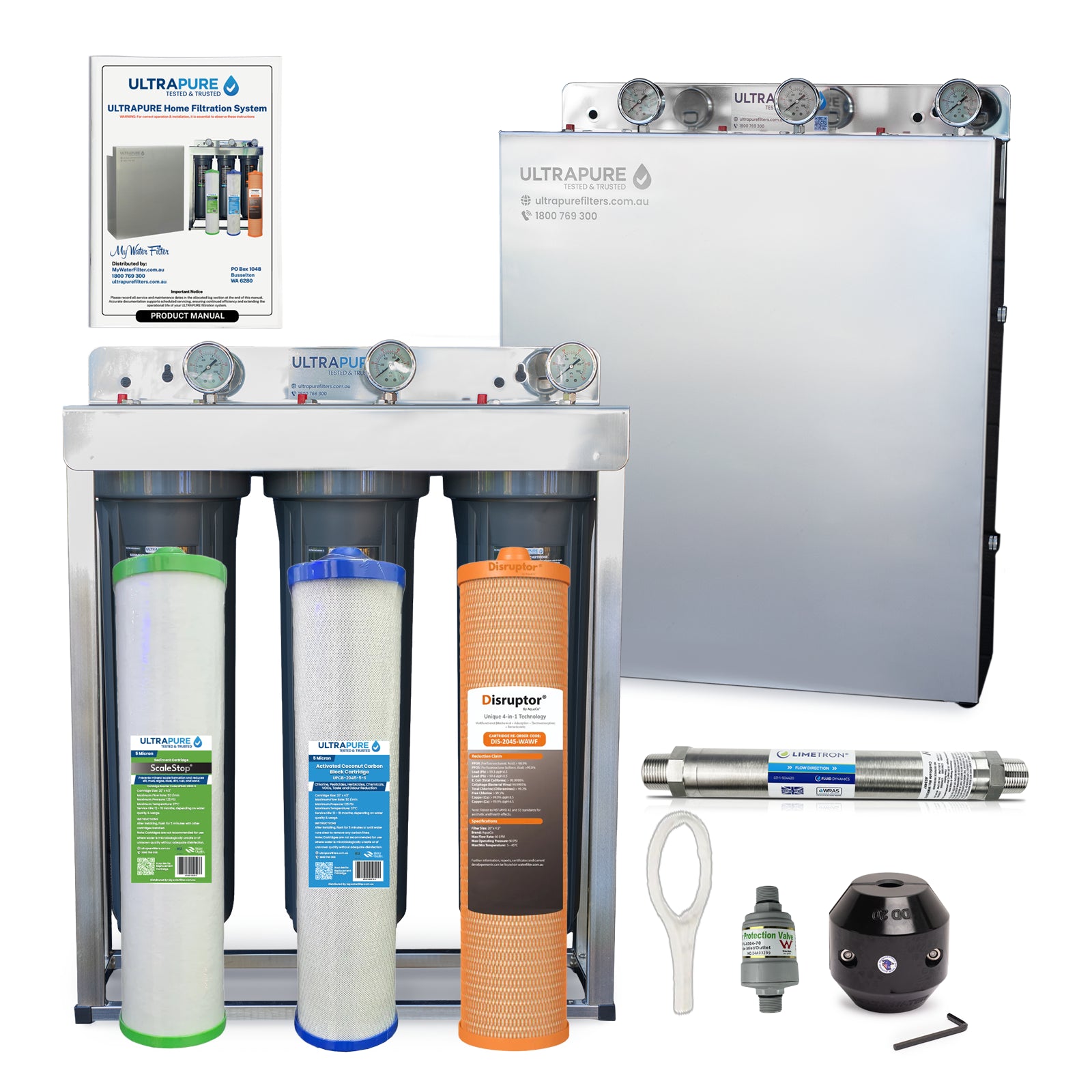 ULTRAPURE Hard Water Home Filtration System with Super Seal Cartridges