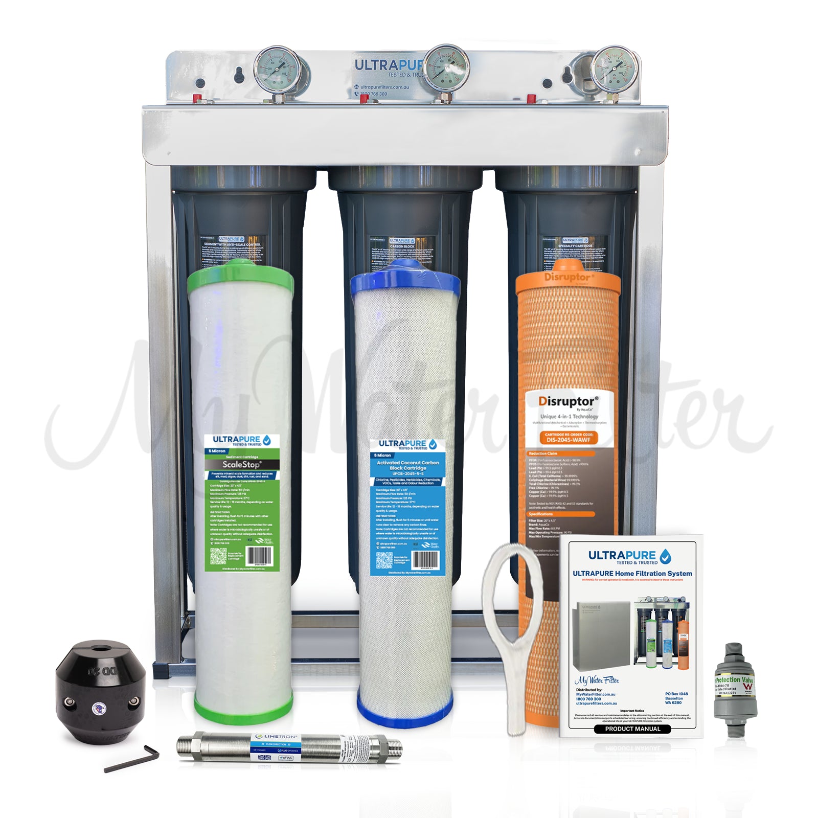 ULTRAPURE Hard Water Home Filtration System with Super Seal Cartridges