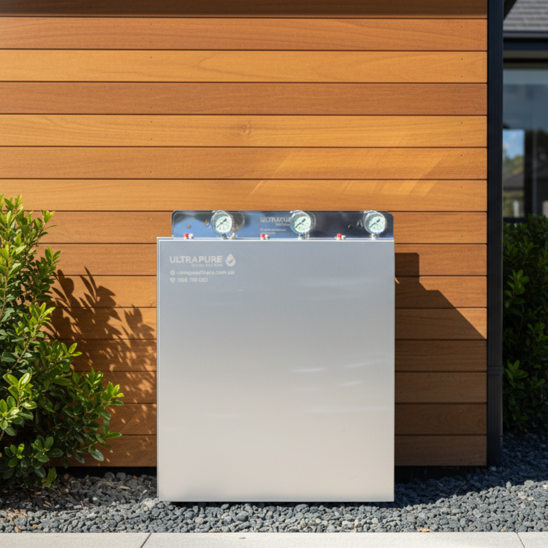 ULTRAPURE installed against timber cladding