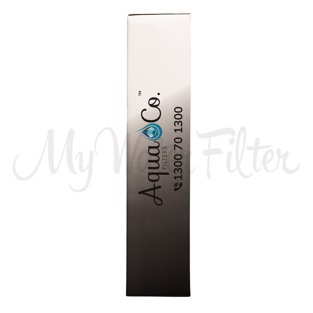 Disruptor® 20" x 4.5" International Industry Standard Water Filtration Cartridge side view with watermark