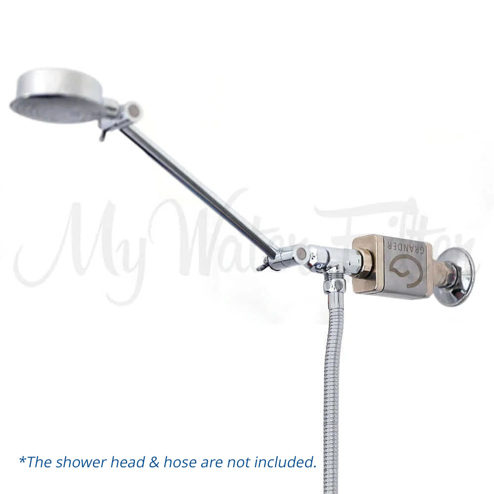 Enjoy unparalleled relaxation with the Grander Revitalised Shower, for a rejuvenating experience. Conveniently wall-mounted, it elevates ordinary water to extraordinary levels.