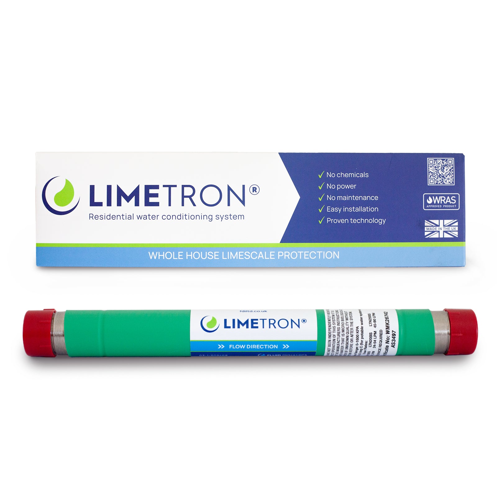Limetron Whole House Hard Water Conditioner Descaler with box