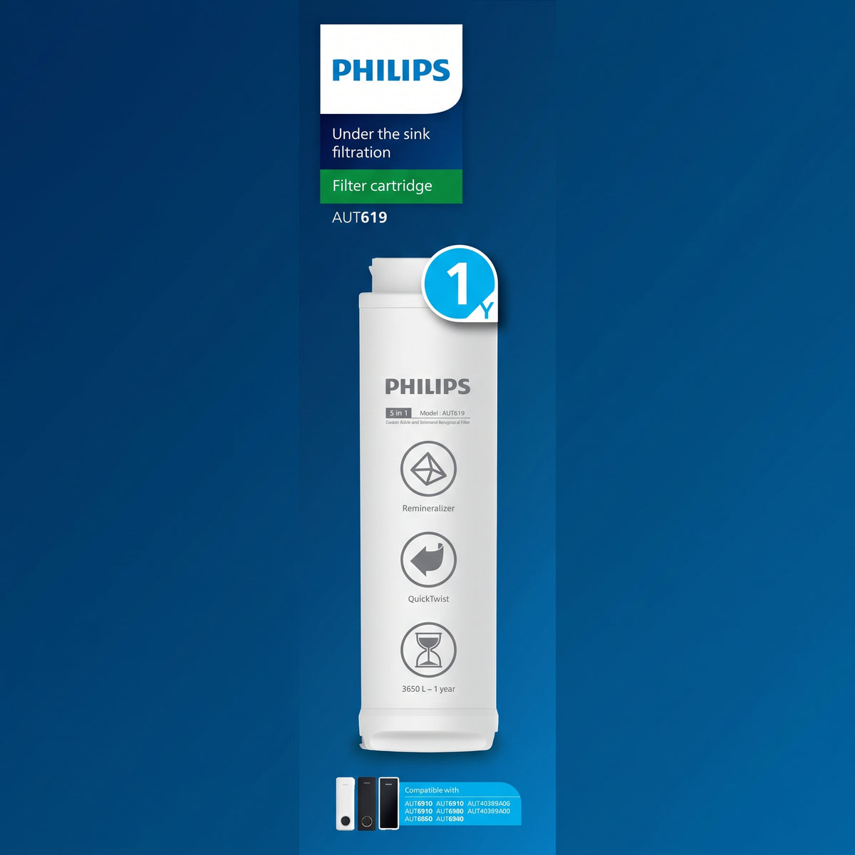 Philips Reverse Osmosis Pure Water Tap - Fast Flow AUT8990