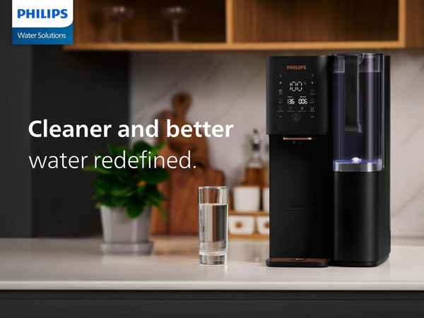 Philips Aquaporin Reverse Osmosis Water Station ADD6920BK/79 on kitchen counter.