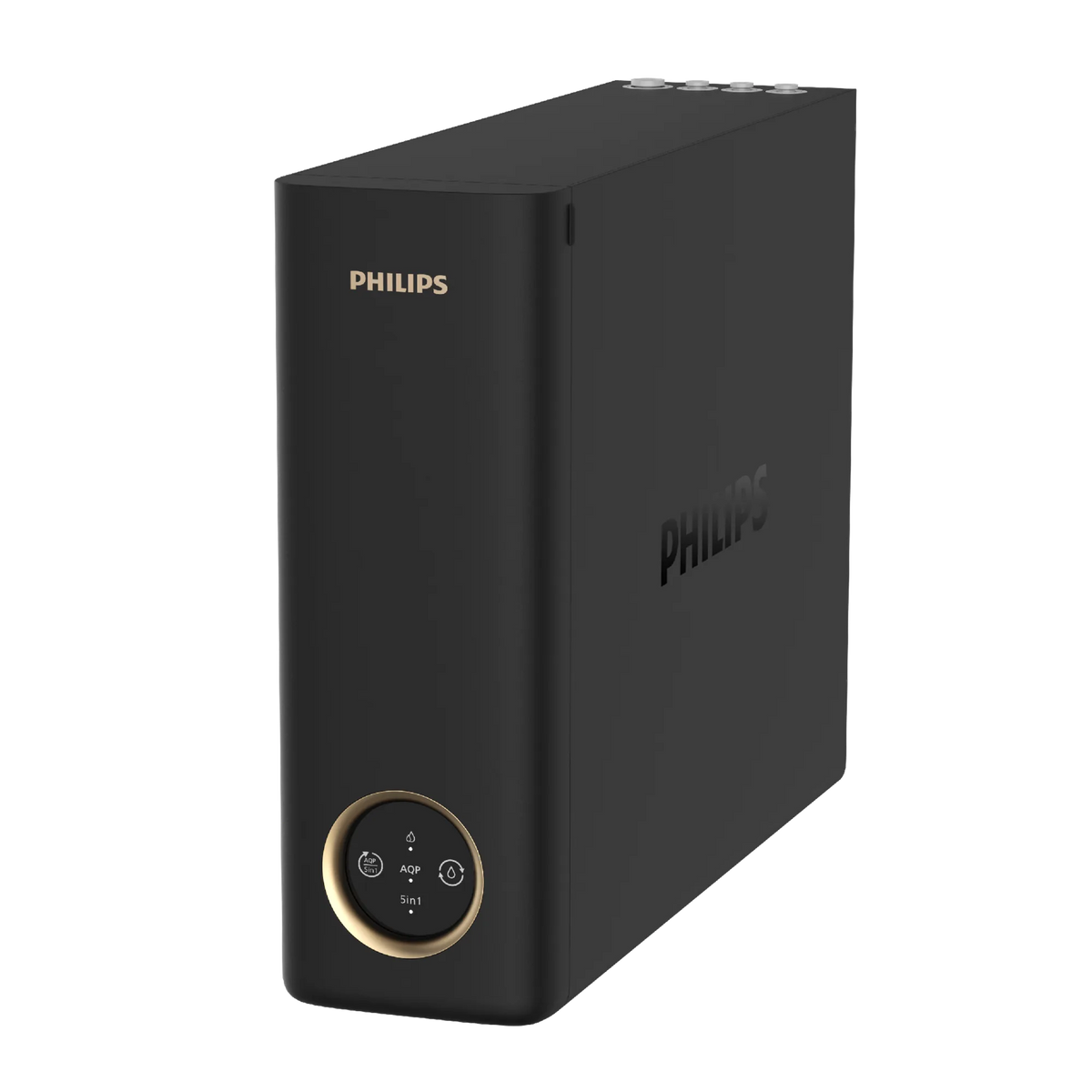 Front angled view of the Philips AUT8990 fast flow reverse osmosis water purifier unit.