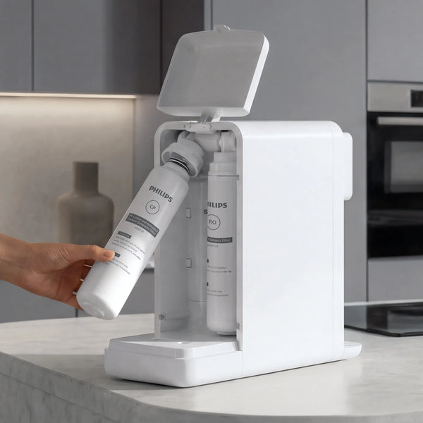 Philips Reverse Osmosis Hot Water Station - 5L Tank, White ADD6914WH with cartridges