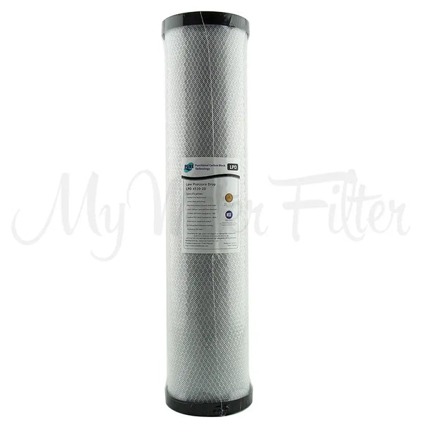 Pure LPD 20 Micron Low Pressure Carbon Block Whole House Water Filter Replacement Cartridge 20