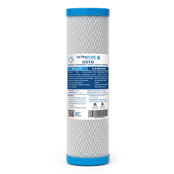 ULTRAPURE 0.5 Micron Chlorine, Chloramine, Taste & Odour Reduction Cartridge 10