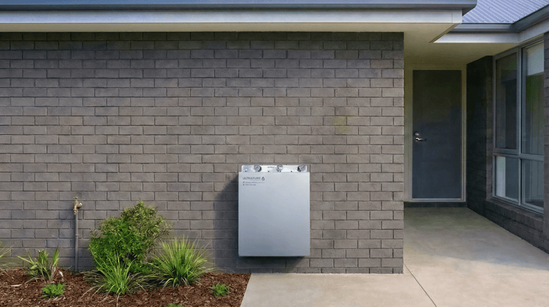 ULTRAPURE installed beside a backyard garden