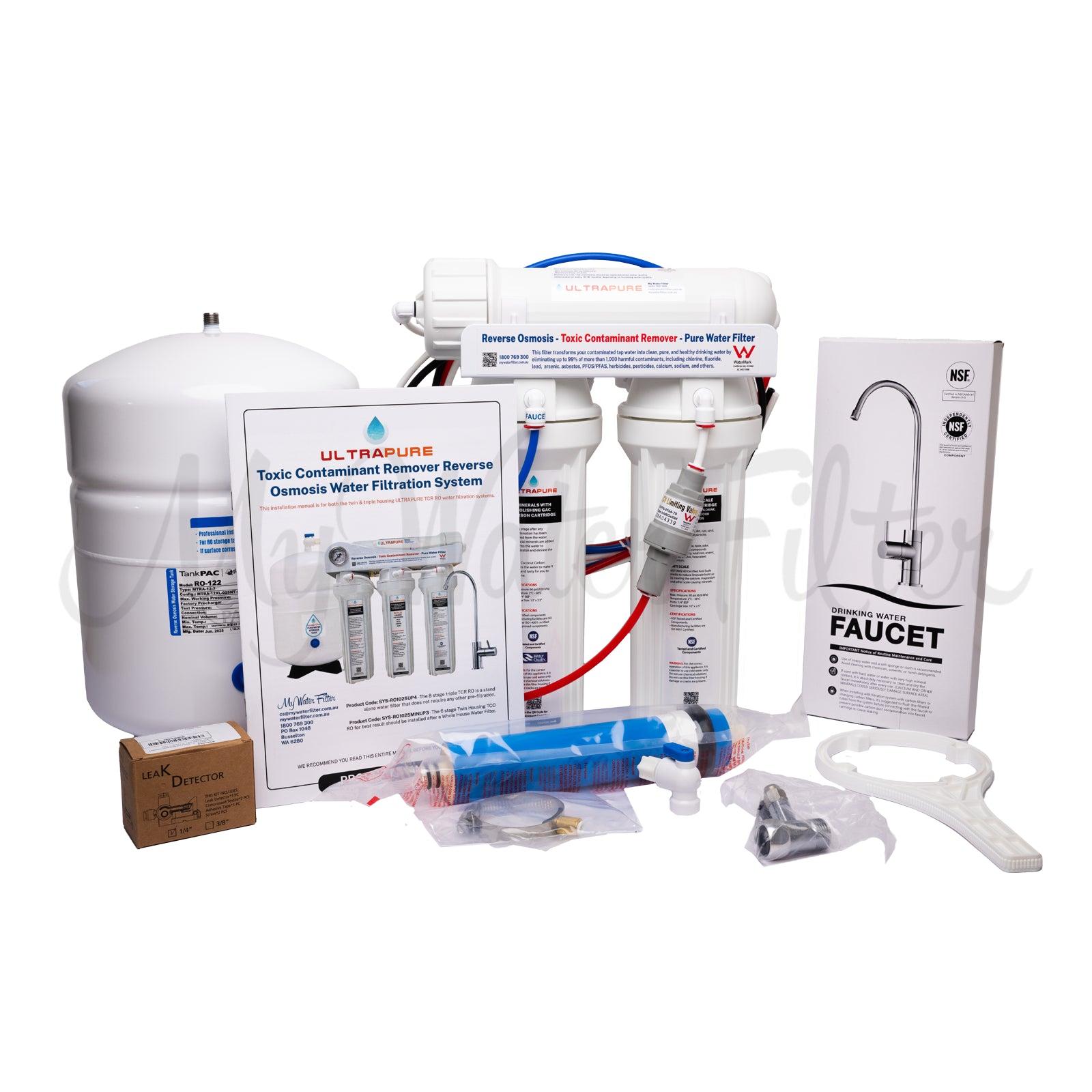 ULTRAPURE Toxic Contaminant Removal Reverse Osmosis Water Filtration System - Twin Housing System - Whole House Pre Filtration Required all items with watermark