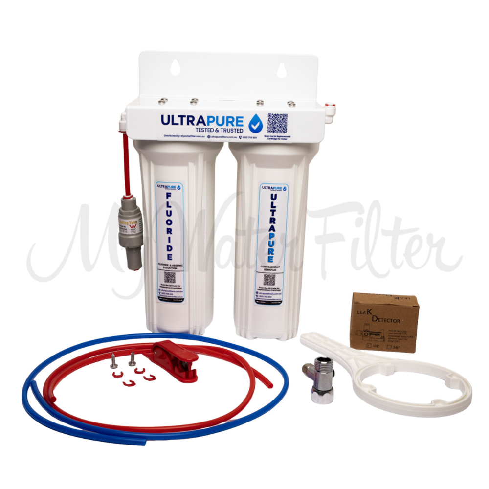 Ultrapure Twin Undersink Fluoride Removal with watermark