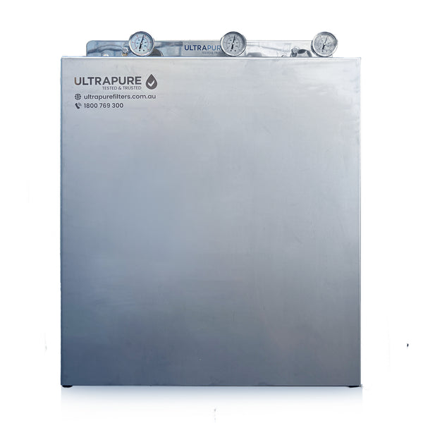 Ultrapure Whole House housing with gauges