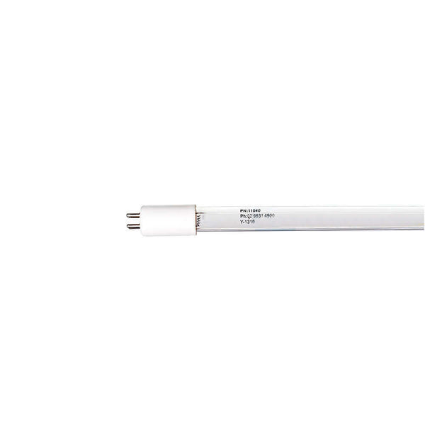 Close-up of the UV Guard UV Lamp 11040, featuring a white tube and four metal pins, 843mm, 40 Watt.