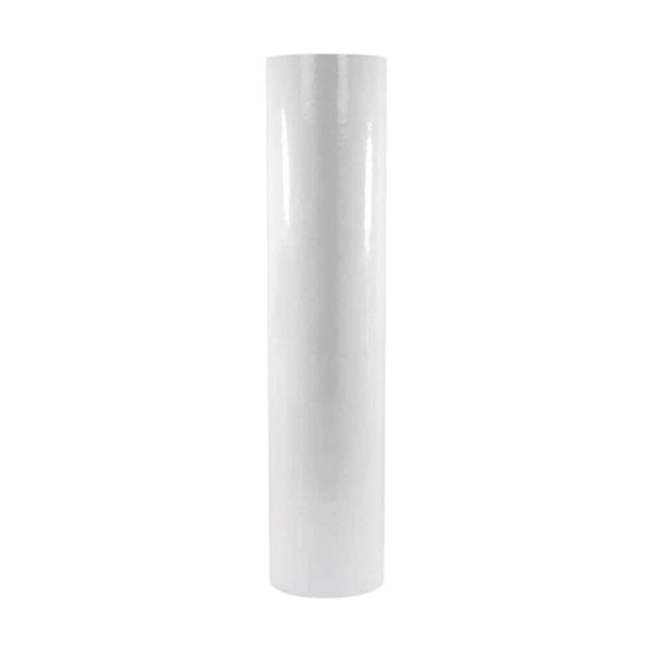 A white cylindrical 1 Micron Polyspun Sediment cartridge in 20