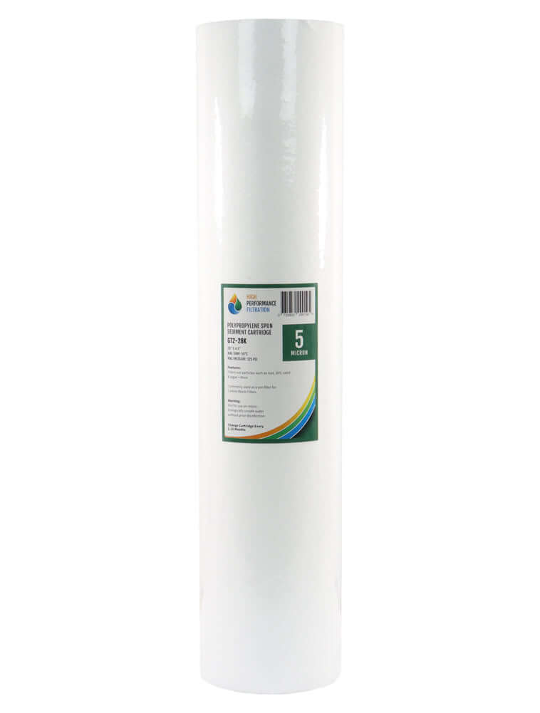 HPF 5 Micron Polyspun Sediment Whole House Water Filter Replacement Cartridge 20" x 4.5"