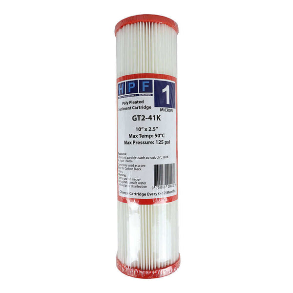 HPF Pleated Sediment Water Filter Replacement Cartridge 10
