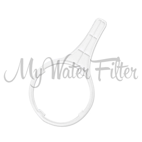 A Housing Removal Tool in white plastic water filter wrench, intended to open the housings for the MWF 20