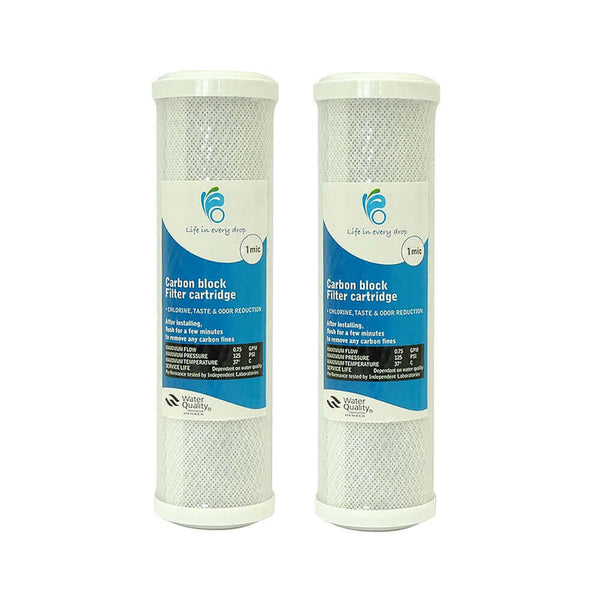 Two Life in Every Drop Carbon Block Water Filter Replacement Cartridges (10