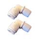 1/4" Thread x 3/8" Push In Elbow Quick Connect - 2 pack