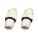 Straight Adaptor 3/8" Tube x 1/4" Thread - 2 Pack