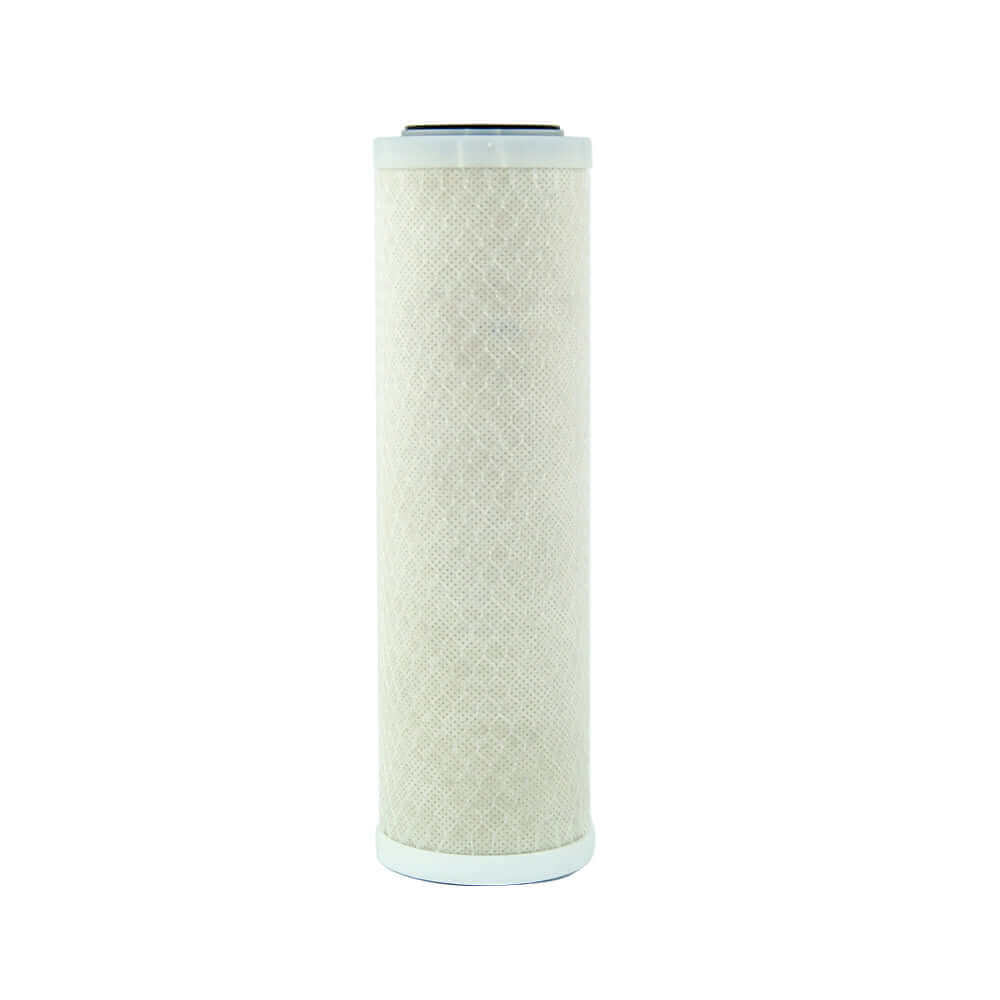 5 Micron Carbon Block Water Filter Replacement Cartridge, measuring 9