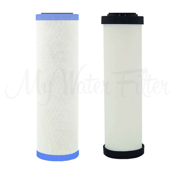 A Doulton Ultracarb ceramic water filter replacement cartridges in 10 inch by 2.5 inch with double carbon