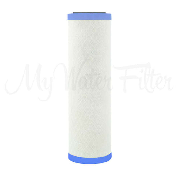 A Doulton carbon block ceramic cartridge with light blue end caps
