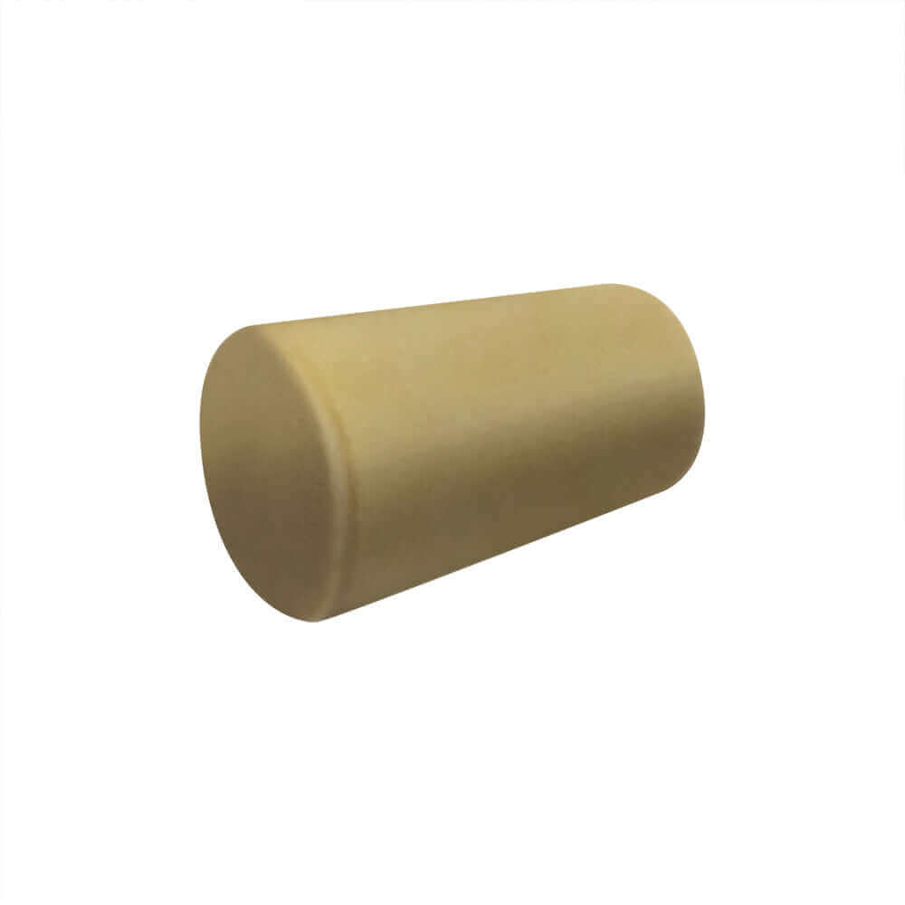 A Berkey rubber blocking plug in beige rests on a white background.