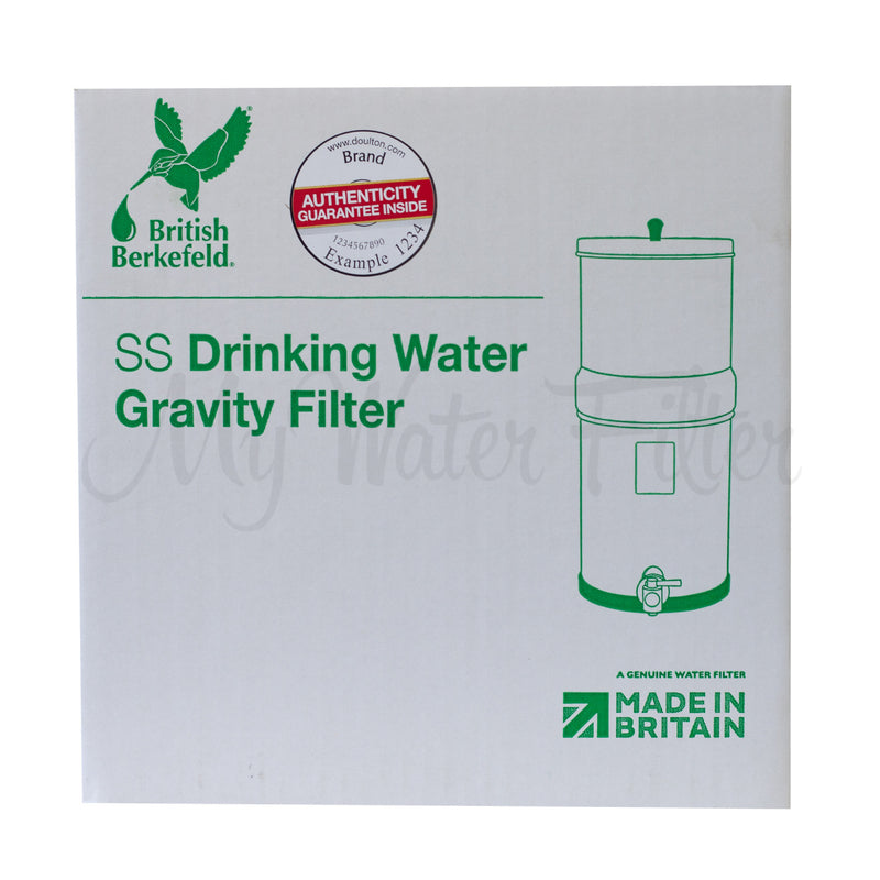 Doulton British Berkefeld 16L Stainless Steel Drinking Water Gravity Filter box 1