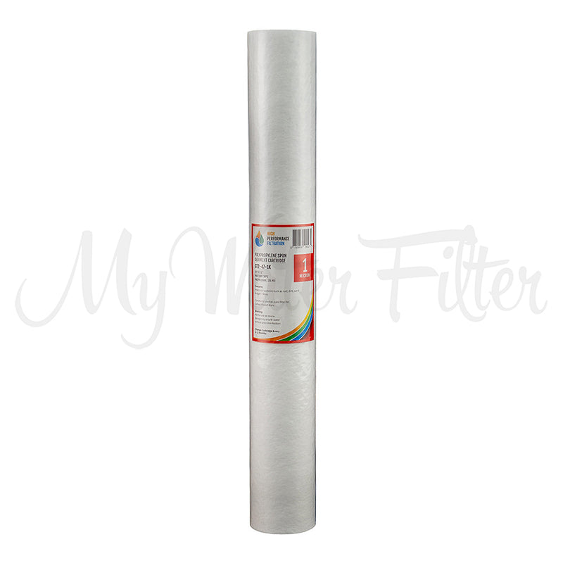 HPF 1 Micron Polyspun Sediment Whole House Water Filter Replacement Cartridge 20 x 2.5 watermark