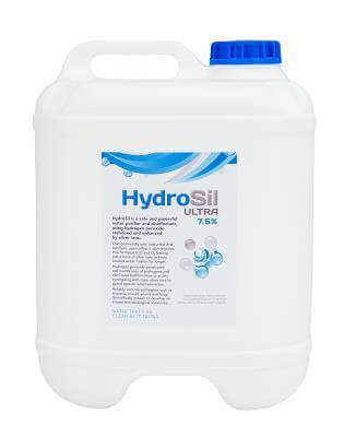 Large plastic container labeled 