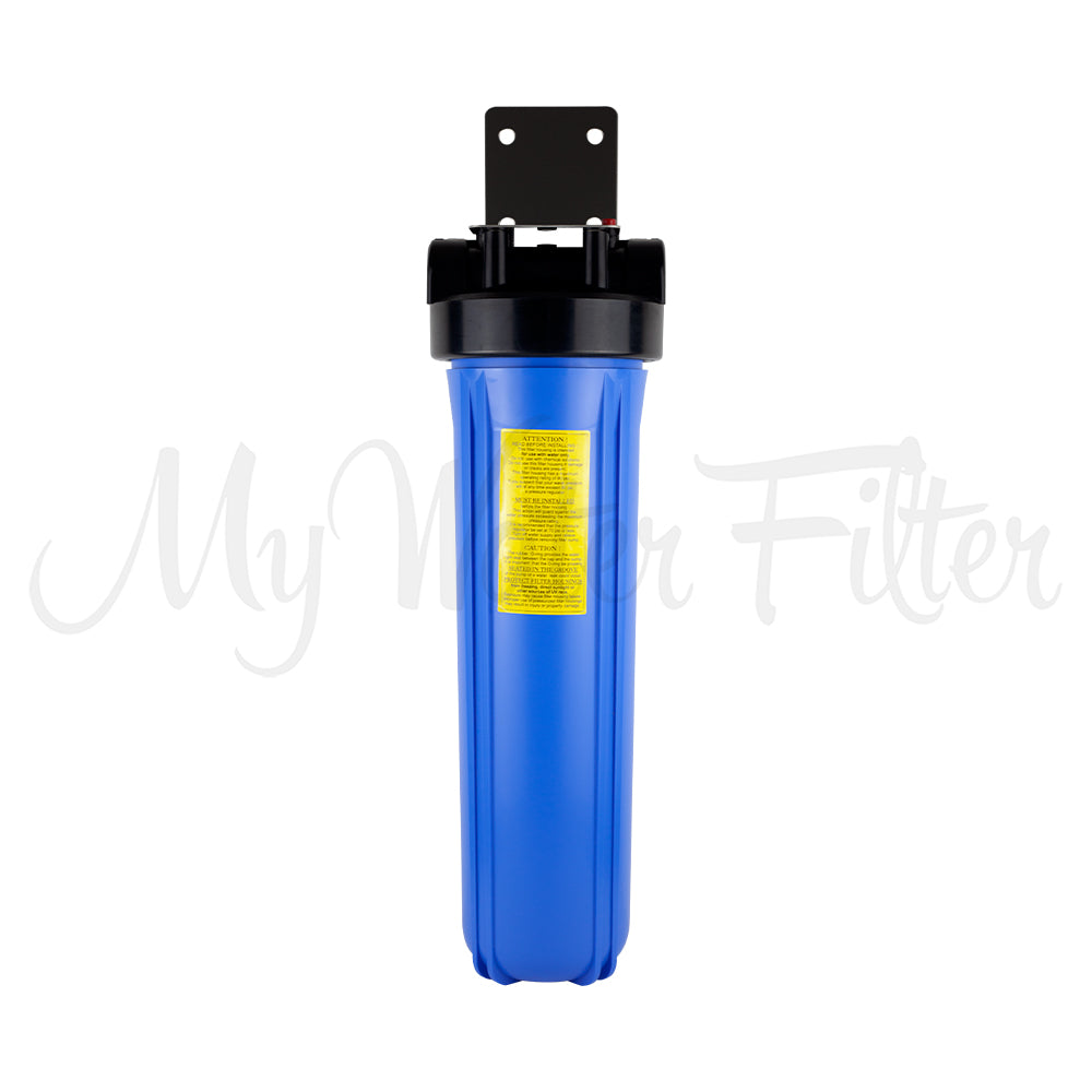 MWF 20" x 4.5" Single Big Blue Whole House Water Filter System - Stainless Steel Bracket - with your Choice of Cartridge with watermark
