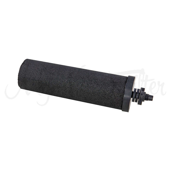 Phoenix Carbon Filter Cartridges' cylindrical black carbon block filter with a threaded end connection.