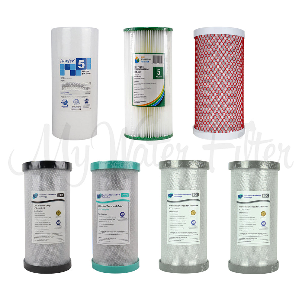 Replacement Cartridge Pack for MWF 10 x 4.5 Twin Big Blue Water Filter System with watermark