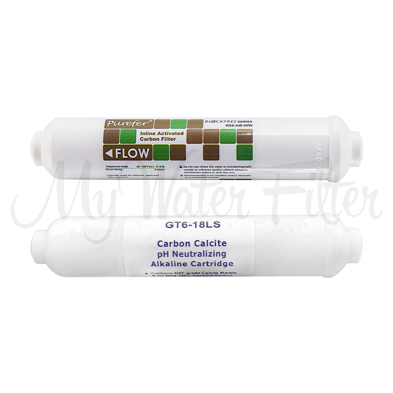 Replacement Cartridge Pack for the 3 Stage Portable Reverse Osmosis Water Filter System with Alkalising Filter with watermark