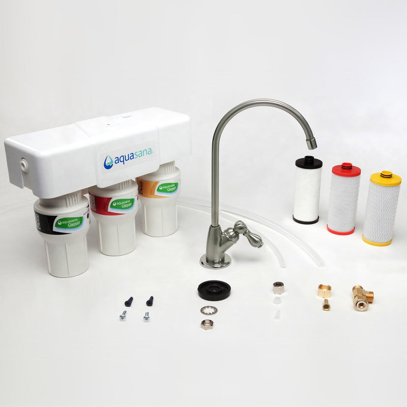 Aquasana 3 Stage Under Counter Drinking Water Filter (AQ-5300) Complete with Australian Fittings