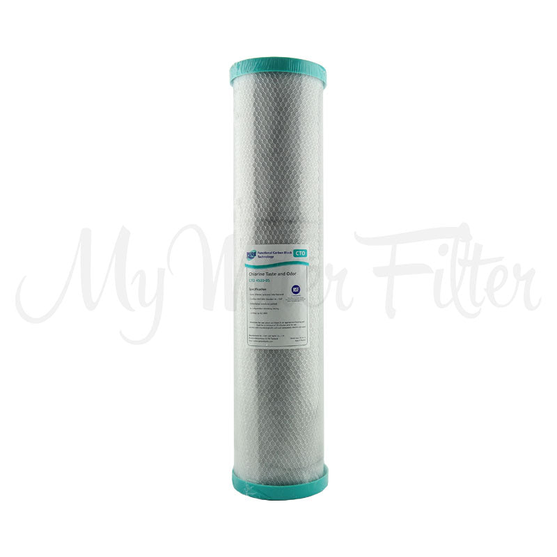 MWF 20" x 4.5" Twin Big Blue Whole House Water Filter System