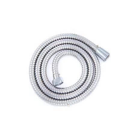 Flexible Shower Hose - Chrome - 1.5 metre features connectors on each end.