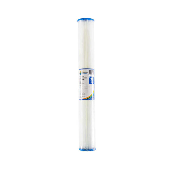 The HPF Pleated Sediment Whole House Water Filter Replacement Cartridge 20