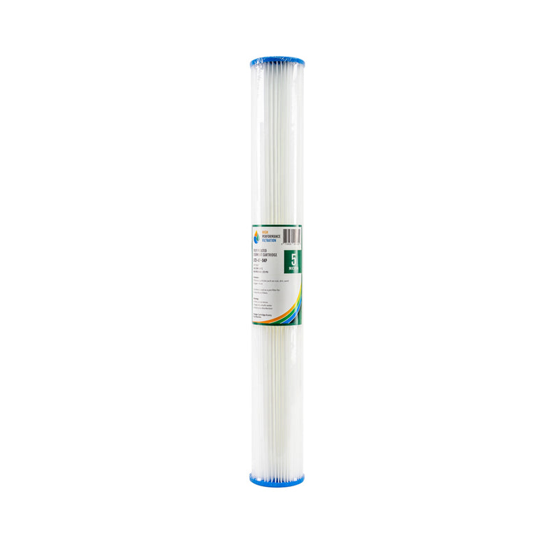 HPF Pleated Sediment Whole House Water Filter Replacement Cartridge 20" x 2.5"